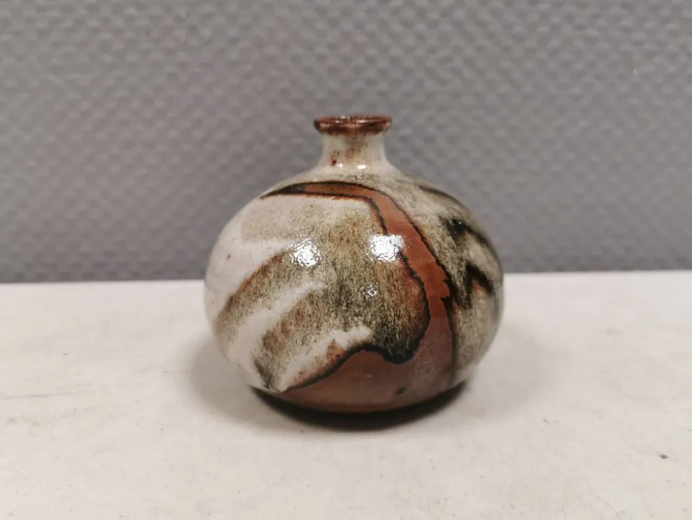 Vase miniature en céramique Waldorff danoise des années 1970-80.