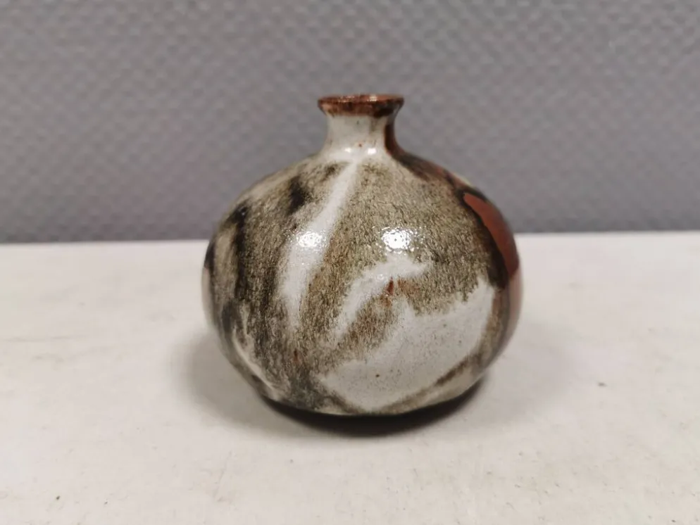 Vase miniature en céramique Waldorff danoise des années 1970-80.