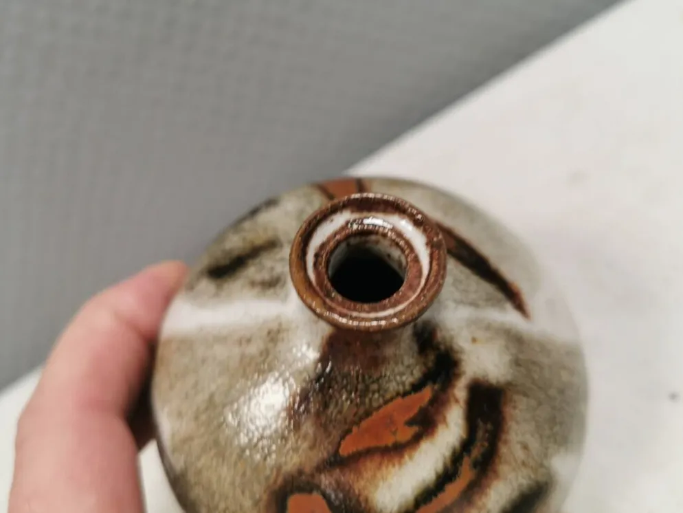Vase miniature en céramique Waldorff danoise des années 1970-80.