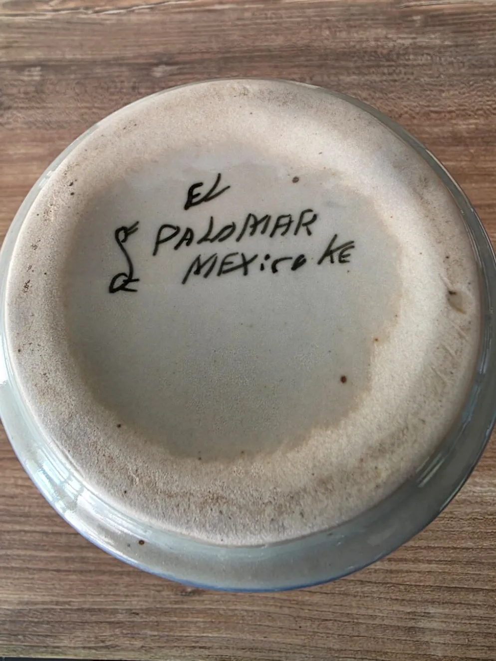 Vase solifleur grès Tonalá Mexique Ken Edwards El Palomar signé