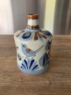 Vase solifleur grès Tonalá Mexique Ken Edwards El Palomar signé