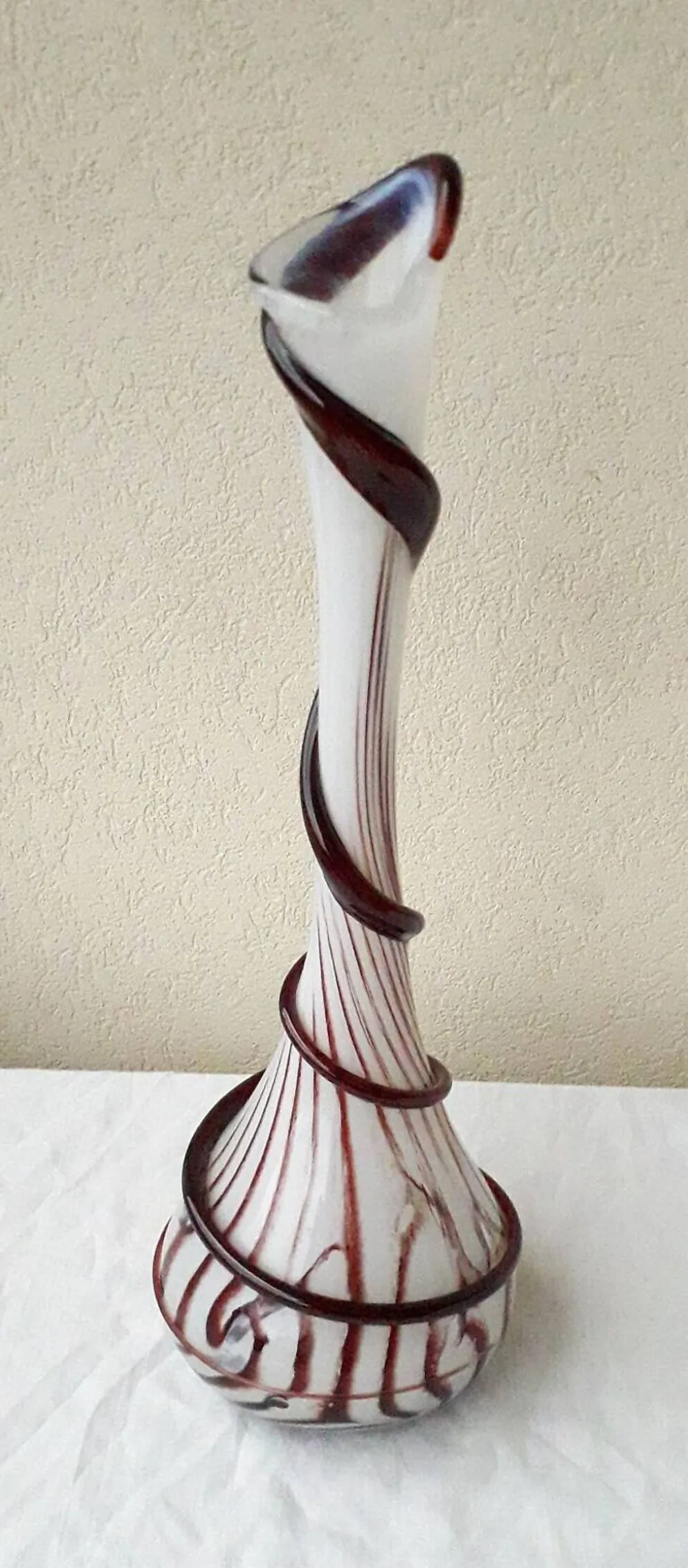 Vase soliflore en verre Diverchy