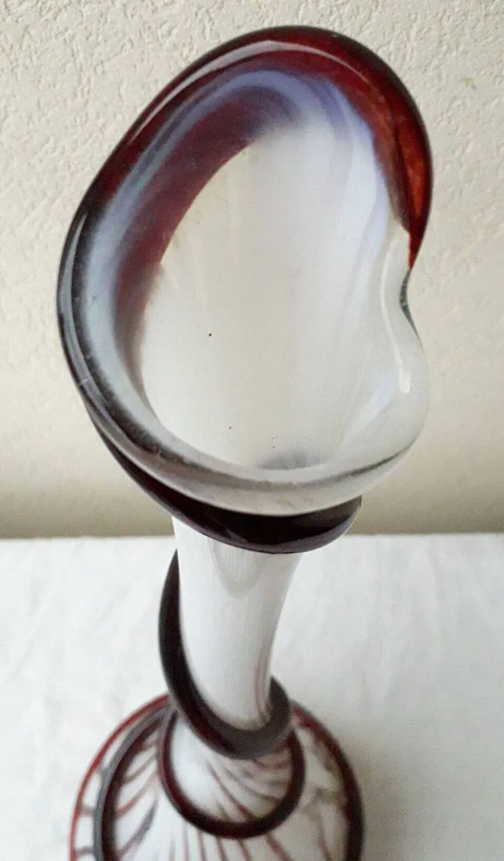 Vase soliflore en verre Diverchy
