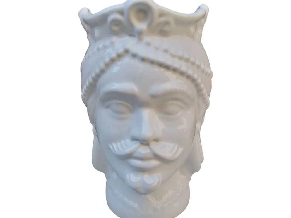 Vases à tête en céramique sicilienne