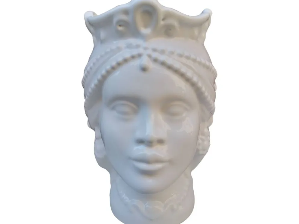 Vases à tête en céramique sicilienne