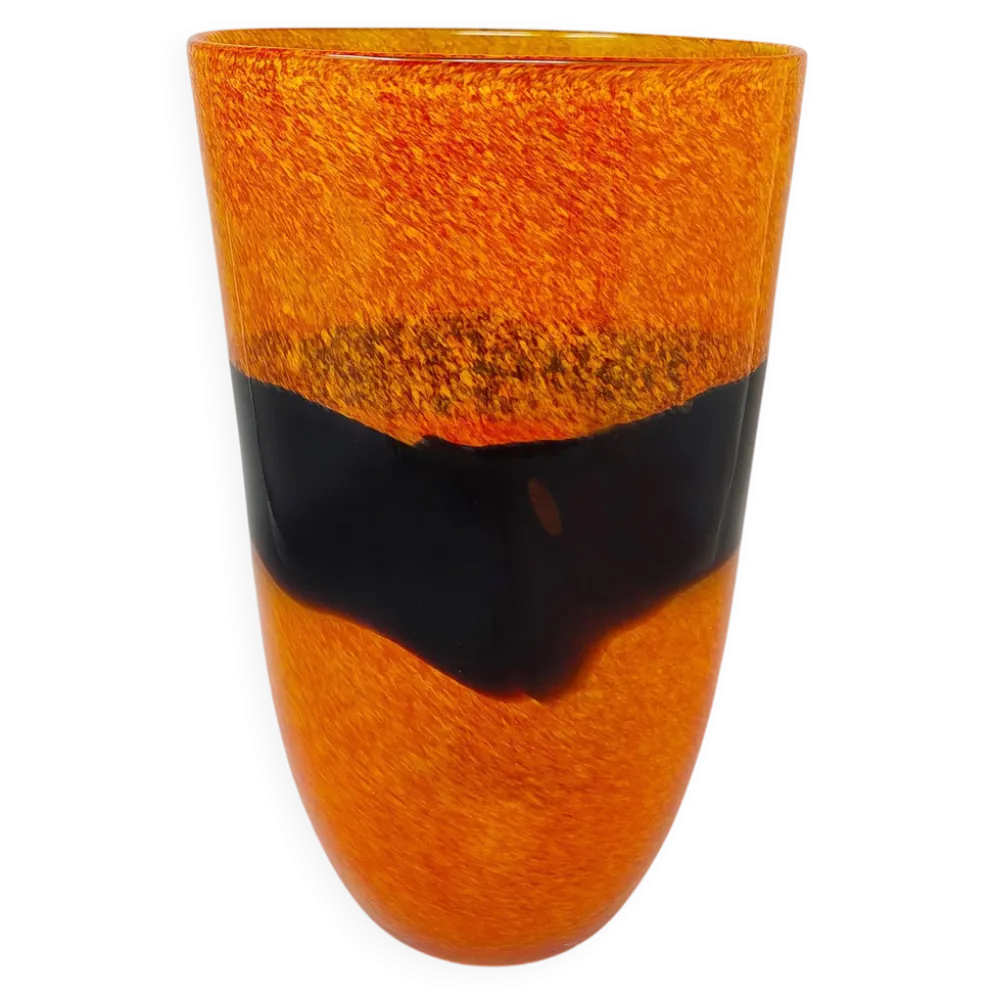 Vase étonnant des années 1970 par Ca' dei Vetrai en verre de Murano. Fabriqué en Italie.