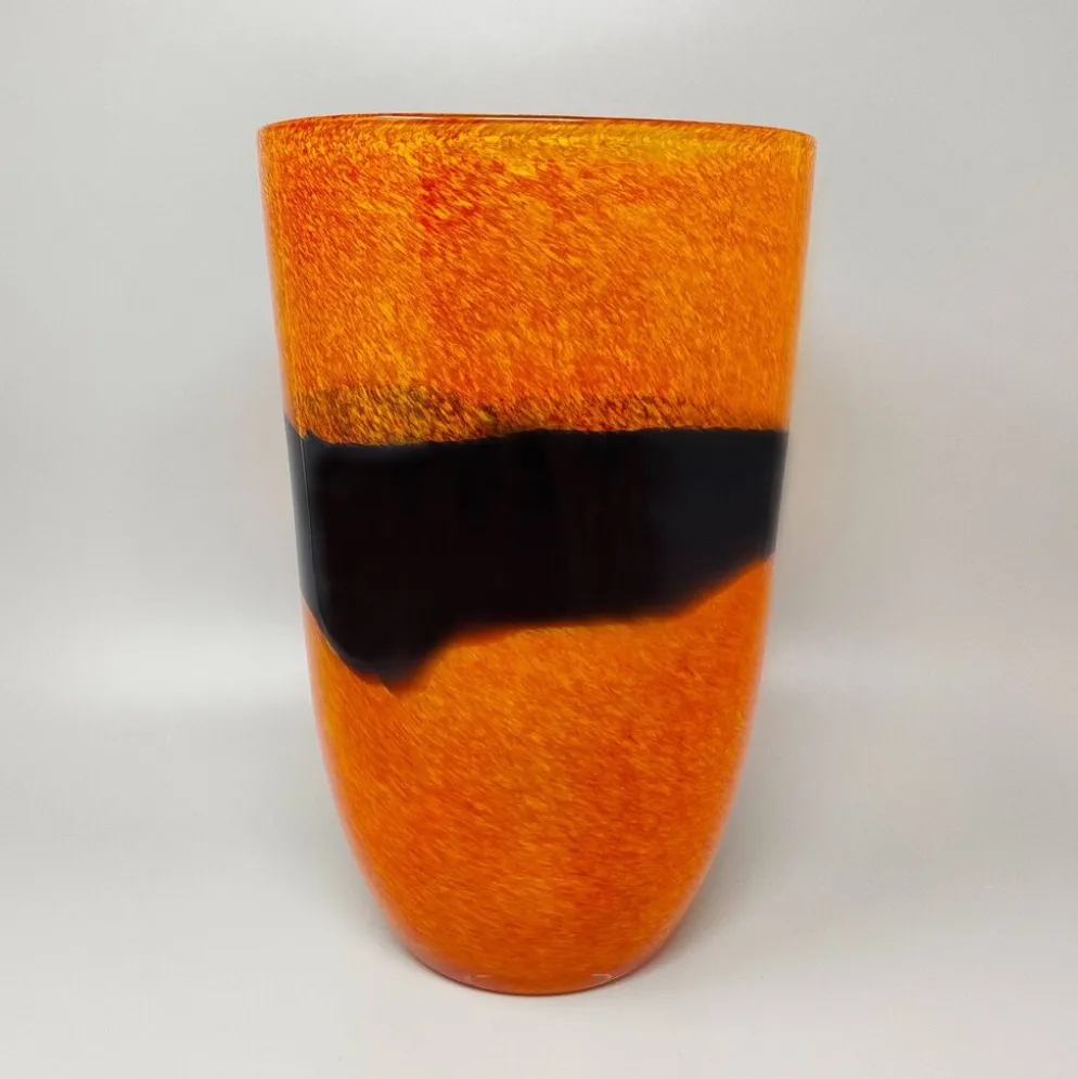 Vase étonnant des années 1970 par Ca' dei Vetrai en verre de Murano. Fabriqué en Italie.