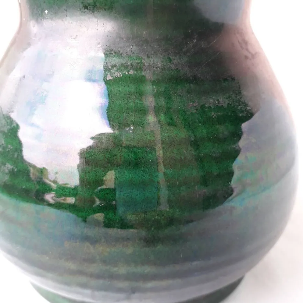 Vase vert en céramique Longchamp