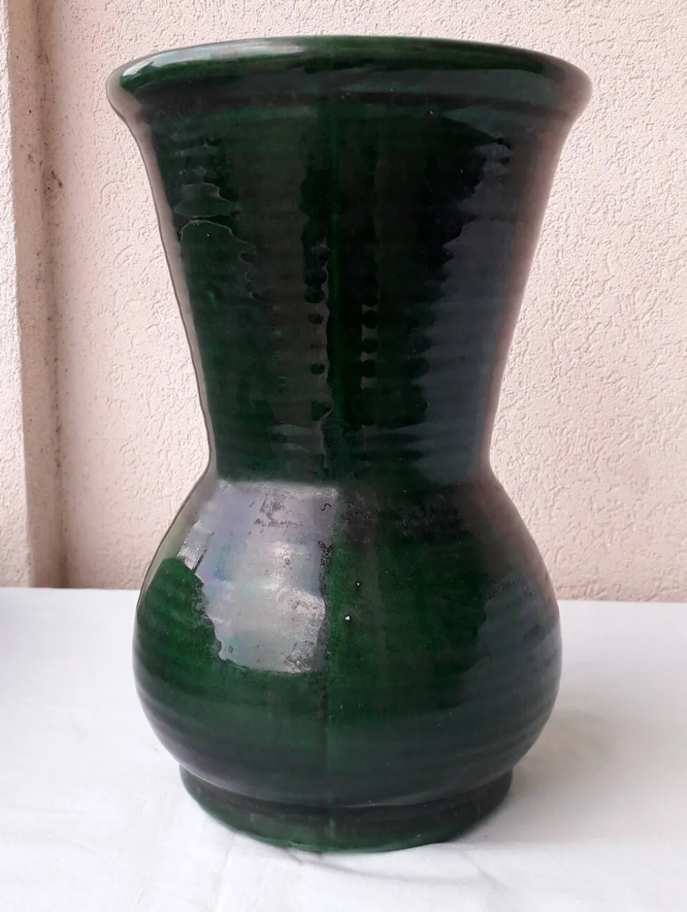 Vase vert en céramique Longchamp