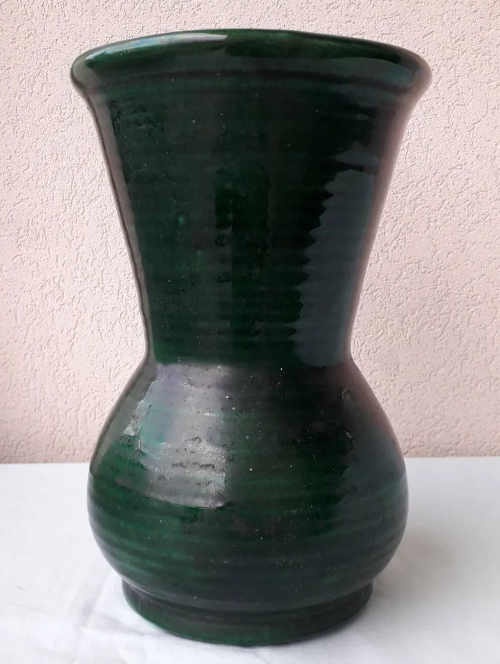 Vase vert en céramique Longchamp