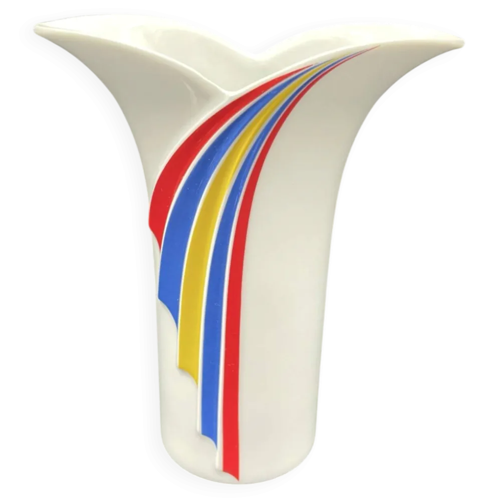 Vase vintage Thomas Germany au design postmoderne