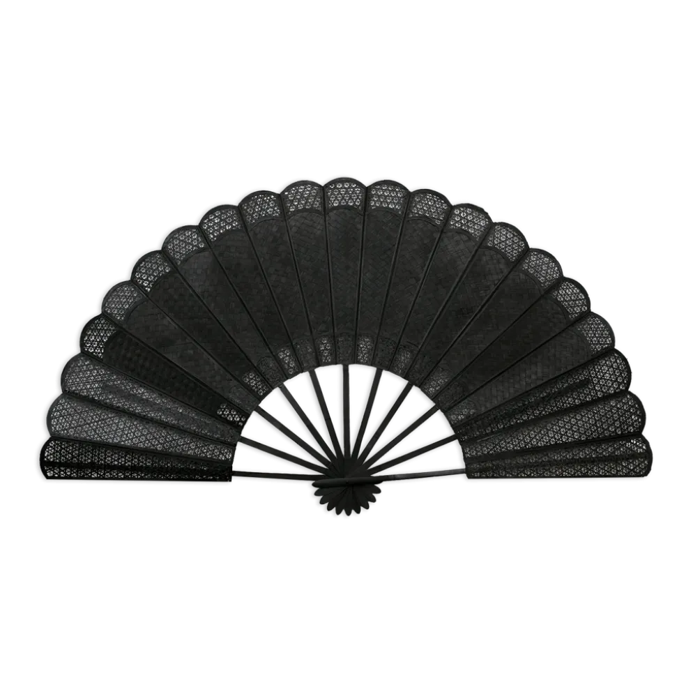 Éventail cannage sombre - 144 cm