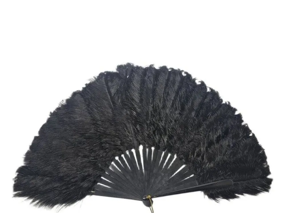 Éventail en plumes Art Déco polonais autrichien, années 1920