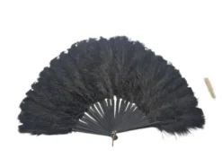 Éventail en plumes Art Déco polonais autrichien, années 1920