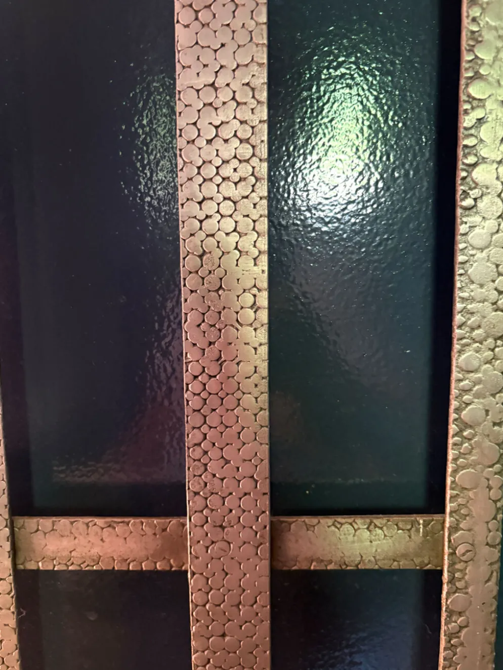 Vestiaire Art Déco en fer forgé avec miroir
