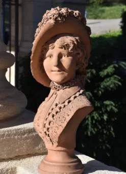 Victor Vermare, Femme coiffée d'un chapeau à plume (1883)