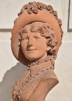 Victor Vermare, Femme coiffée d'un chapeau à plume (1883)