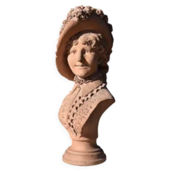 Victor Vermare, Femme coiffée d'un chapeau à plume (1883)