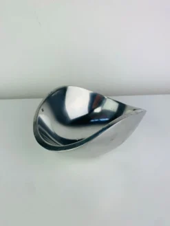 Vide poche aluminium forme organique vintage
