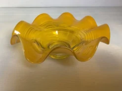Vide poche baguier jaune Murano