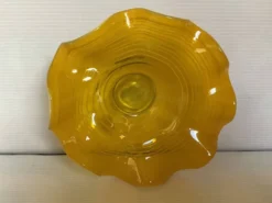 Vide poche baguier jaune Murano