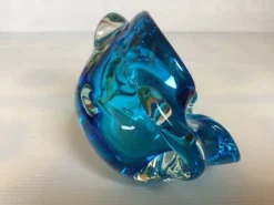 Vide poche cendrier bleu style Murano