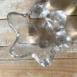 Vide poche , cendrier en verre en cristal forme d'étoile