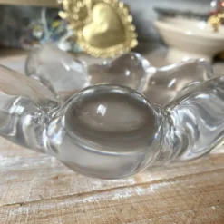 Vide poche , cendrier en verre en cristal forme d'étoile