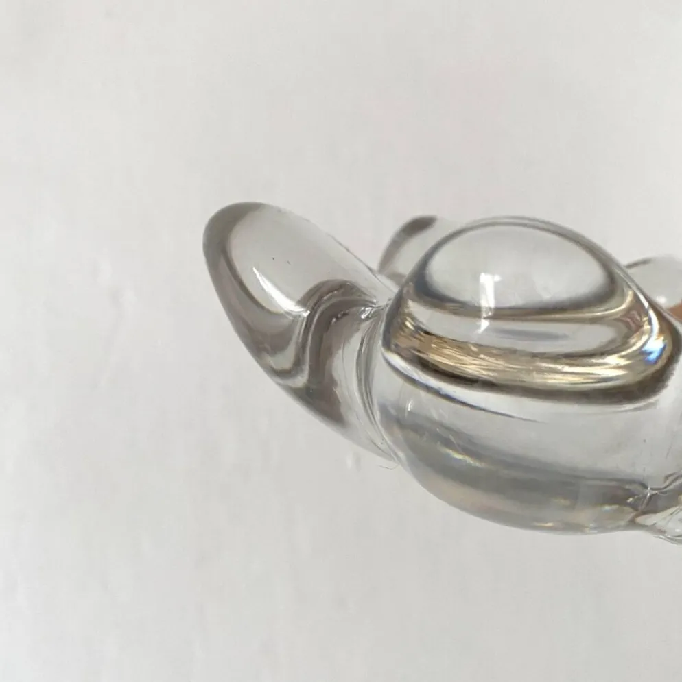 Vide poche , cendrier en verre en cristal forme d'étoile