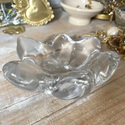 Vide poche , cendrier en verre en cristal forme d'étoile