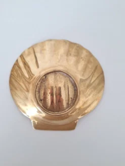 Vide poche coquillage en laiton