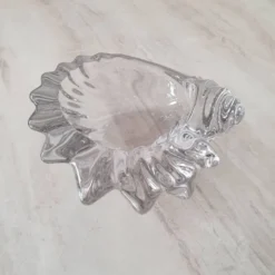 Vide-Poche coquillage en verre transparent