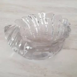 Vide-Poche coquillage en verre transparent