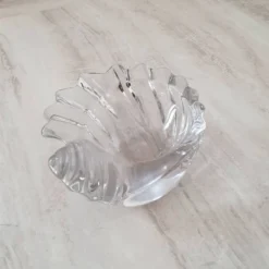 Vide-Poche coquillage en verre transparent