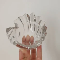 Vide-Poche coquillage en verre transparent