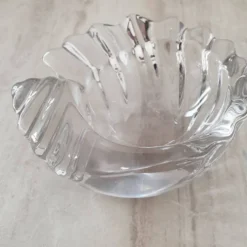 Vide-Poche coquillage en verre transparent