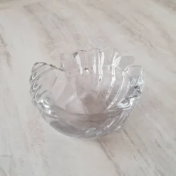 Vide-Poche coquillage en verre transparent