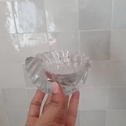 Vide-Poche coquillage en verre transparent