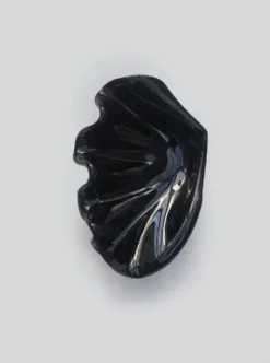 Vide-poche coquille en céramique noire