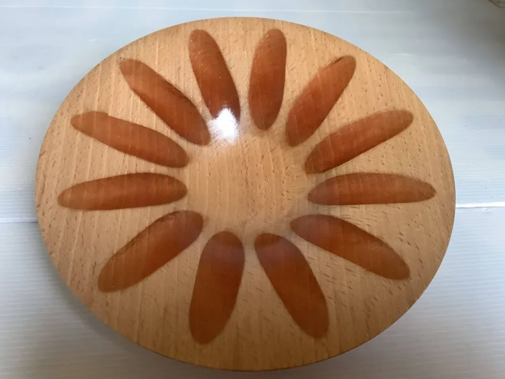 Vide poche en bois Nopjes houtdraaiwerk fait main