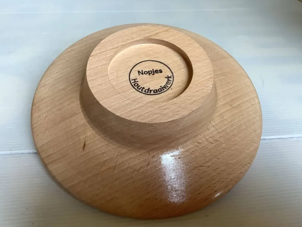 Vide poche en bois Nopjes houtdraaiwerk fait main