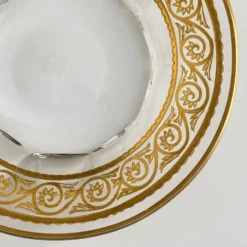 Vide-poche en cristal de Baccarat – frise dorée