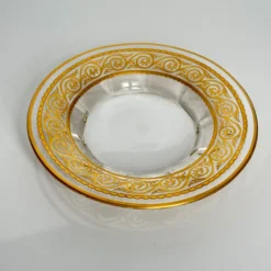 Vide-poche en cristal de Baccarat – frise dorée