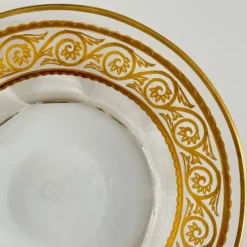 Vide-poche en cristal de Baccarat – frise dorée