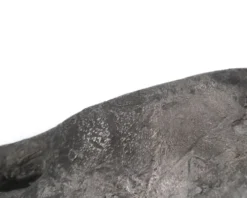 Vide poche en fonte couleur argent moulage d'une main, sculpture années 70