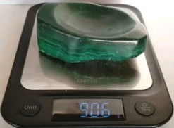 Vide-poche en malachite naturelle du Congo