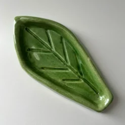 Vide poche feuille verte