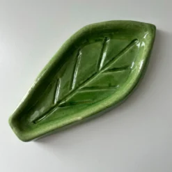 Vide poche feuille verte
