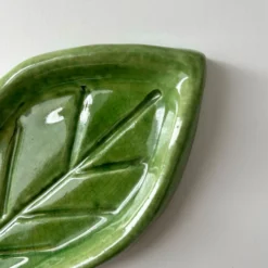 Vide poche feuille verte