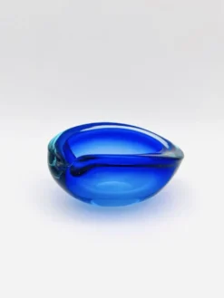 Vide-Poche Flavio Poli Seguso Sommerso Bleu Cobalt Aigue-Marine